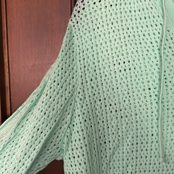 Charming Charlie Open Knit After Beach Hoodie - Picture 3 of 11